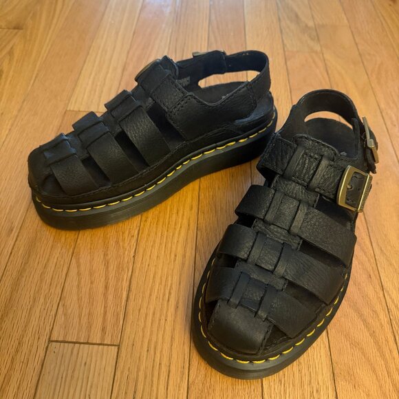 Dr Martens Wrenlie Grizzly Leather Fisherman Sandals - Picture 1 of 5